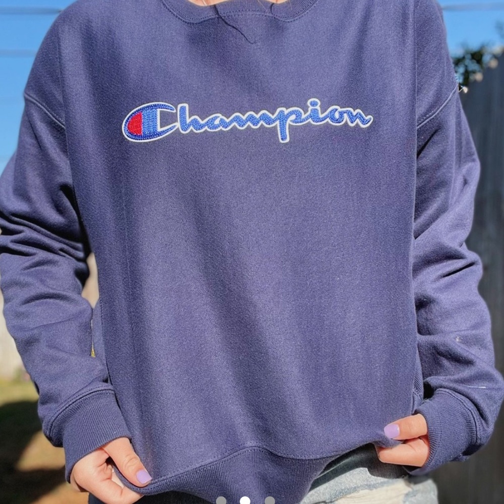 Champion Navy Blue Jacket. Medium/Large